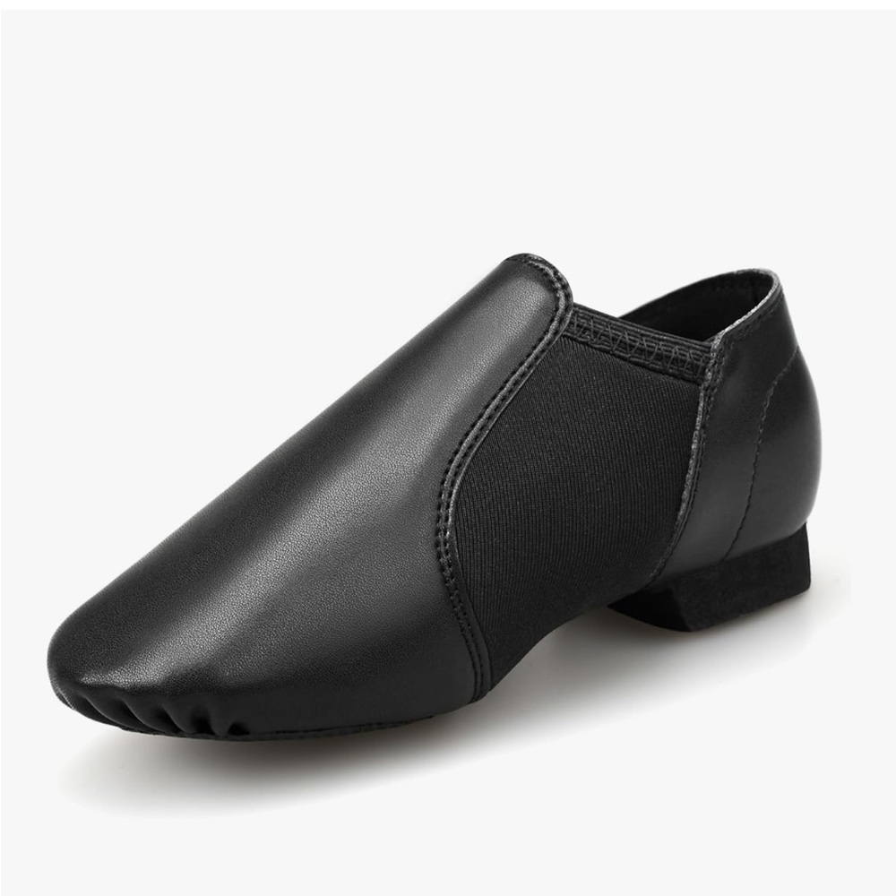 Stelle Jazz / Stage / performance Shoes- black leather slip on - Picture 12 of 16